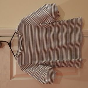 BR striped Sm short sleeve top